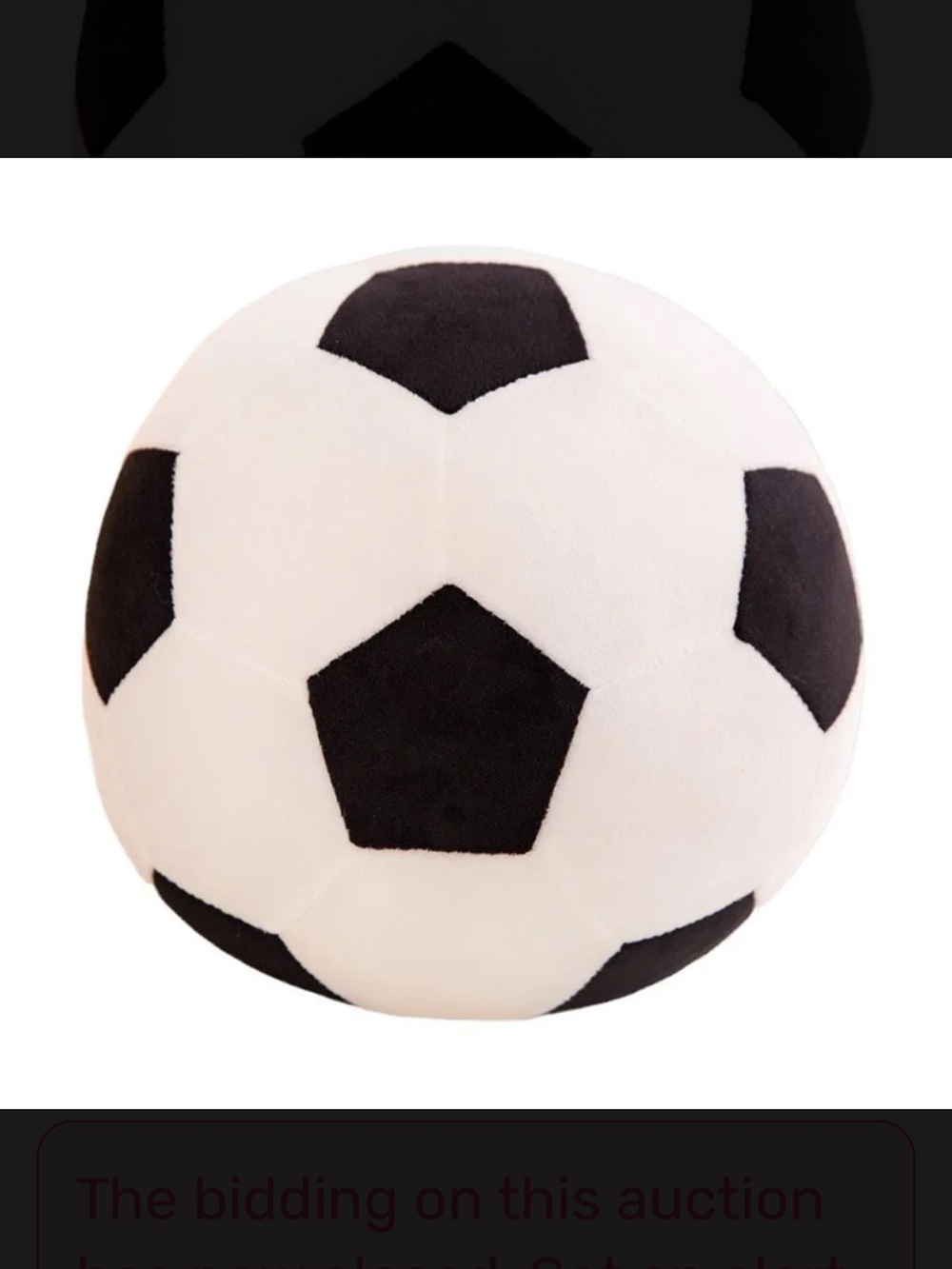 8” Plush Soccer Ball Pillow